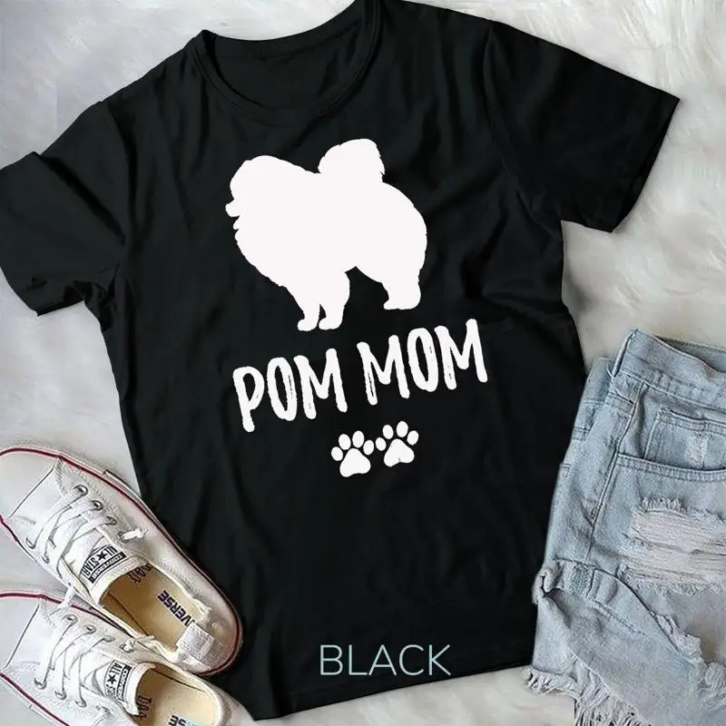 Funny Pom Pomeranian Shirt T Shirt for Dog Moms Unisex T shirt