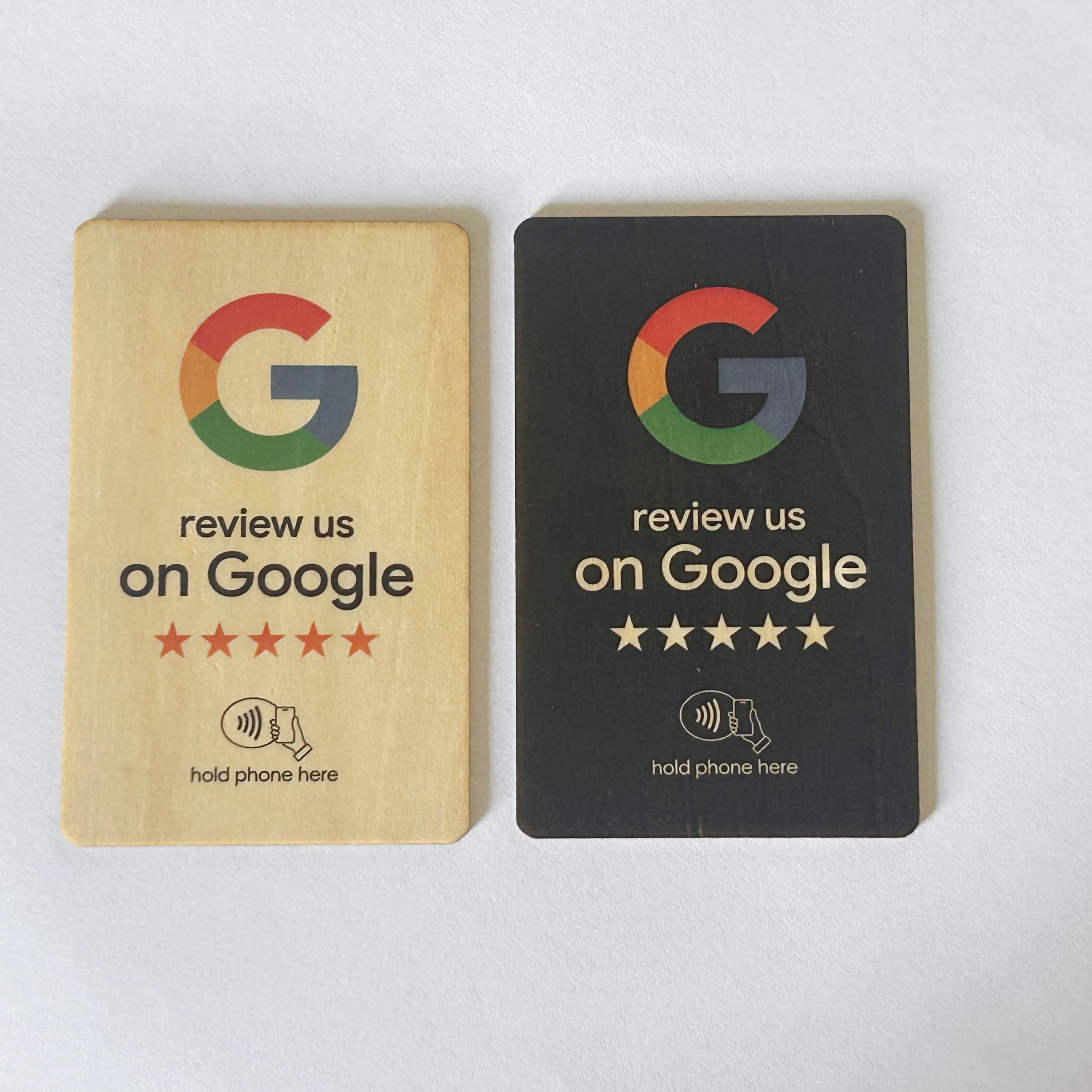 Google Review Tap Card - NFC and QR Code Card for Small Business, Get More Customer Reviews, Must Have for Office