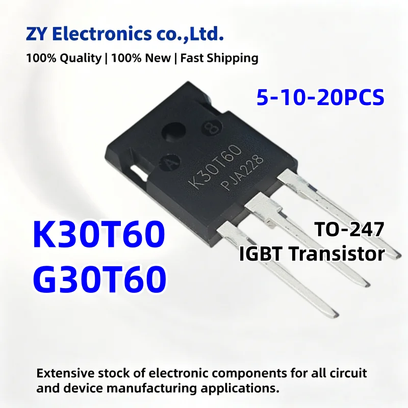 5-20PCS NEW K30T60 G30T60 IKW30N60T IGW30N60T TO-247 IGBT Power Transistor Best quality