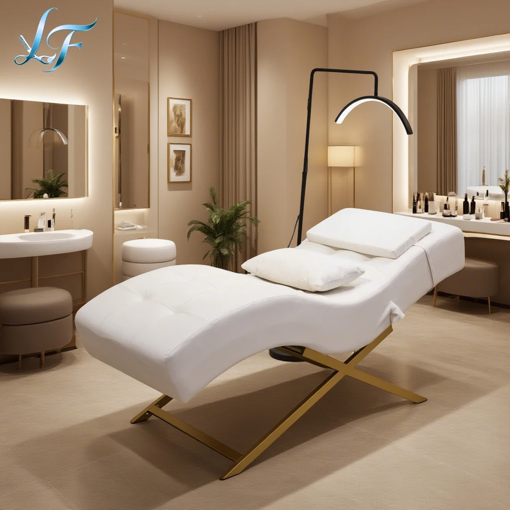 Customizable Color Adjustable Lifting Eyelash Extension Spa Lash Bed Beauty Massage Bed For Beauty Salon Professional Durable