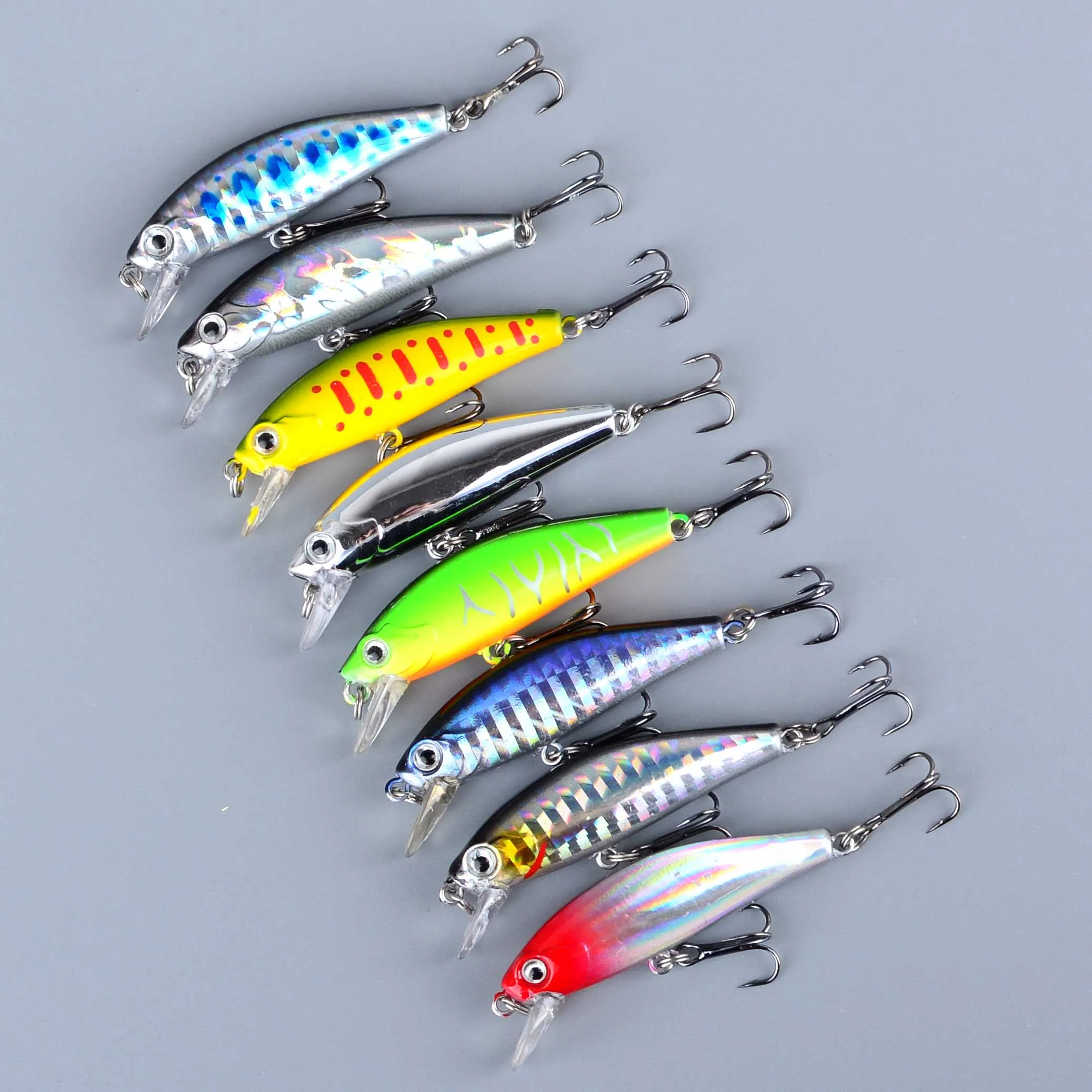 Señuelo Minnow hundible Wobbler Crank para lubina con anzuelo - imagen 3