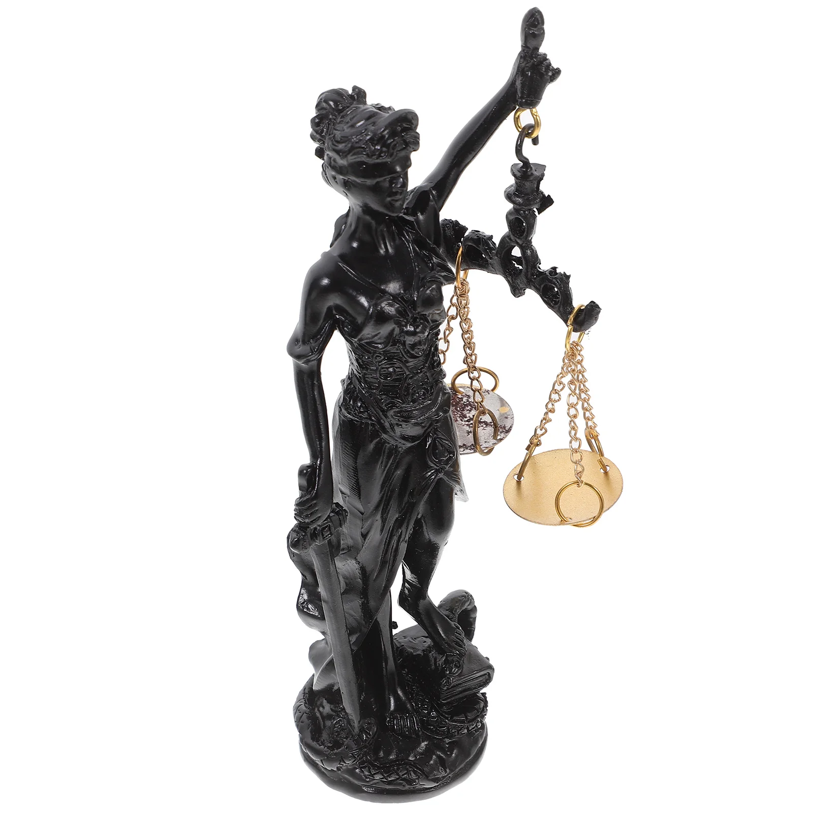 

Statue of Goddess Justice Birthday Decoration for Girl Desktop Greek Roman Law Figurine