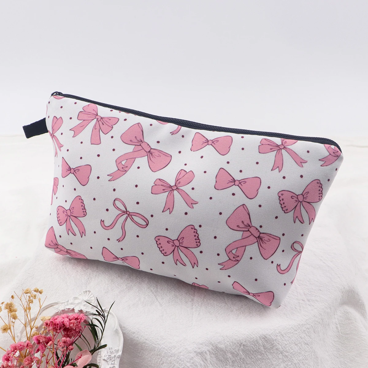 

Breast Cancer Awareness Cosmetics Bag Storage Organizer Zipper Portable Makeups Bags Cosmetic Pouch Travel Makeup Accessory