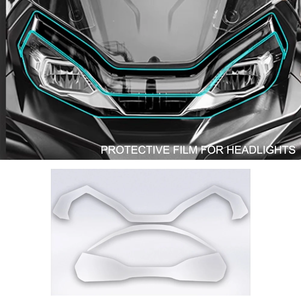 ل CFMOTO CF 800MT 800MTX اكسسوارات المصباح فيلم أداة فيلم الذيل ضوء فيلم طبقة رقيقة واقية شفافة