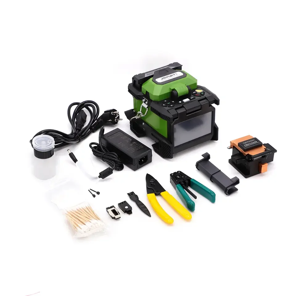 Máquina de soldadura de fibra óptica empalmadora de fusión JW4106S para equipos de telecomunicaciones FTTH 4G y máquina de empalme de fusión de red Wi-Fi