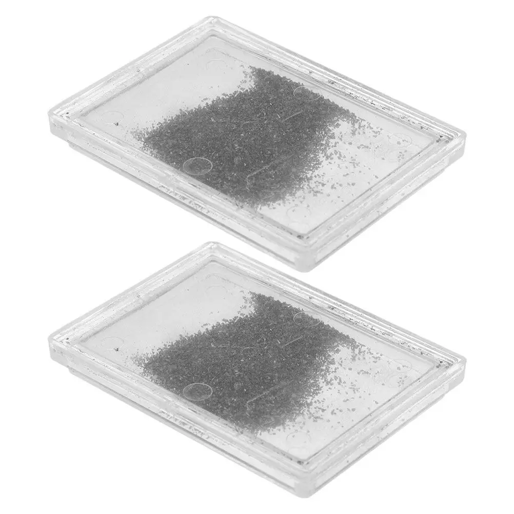 2Boxes Magnetic Iron Powder Box For Classroom Teaching Aids Science Education Field Experiments Filings Physics