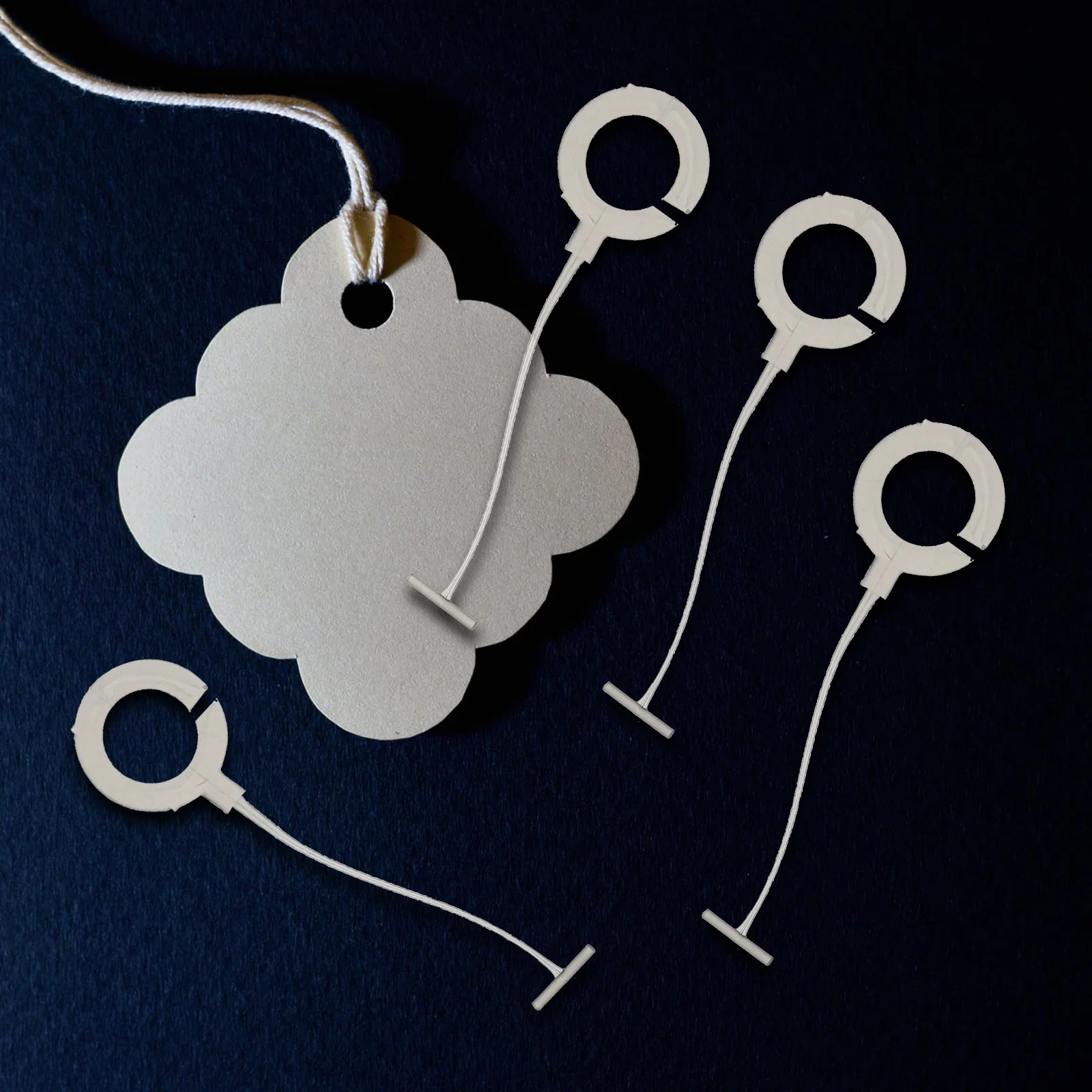 

5000pcs Rope Fastener Hanging Tag Seal String Price Tag Cord Lock Pin For Clothing Labels Gift Cards No Tools Required