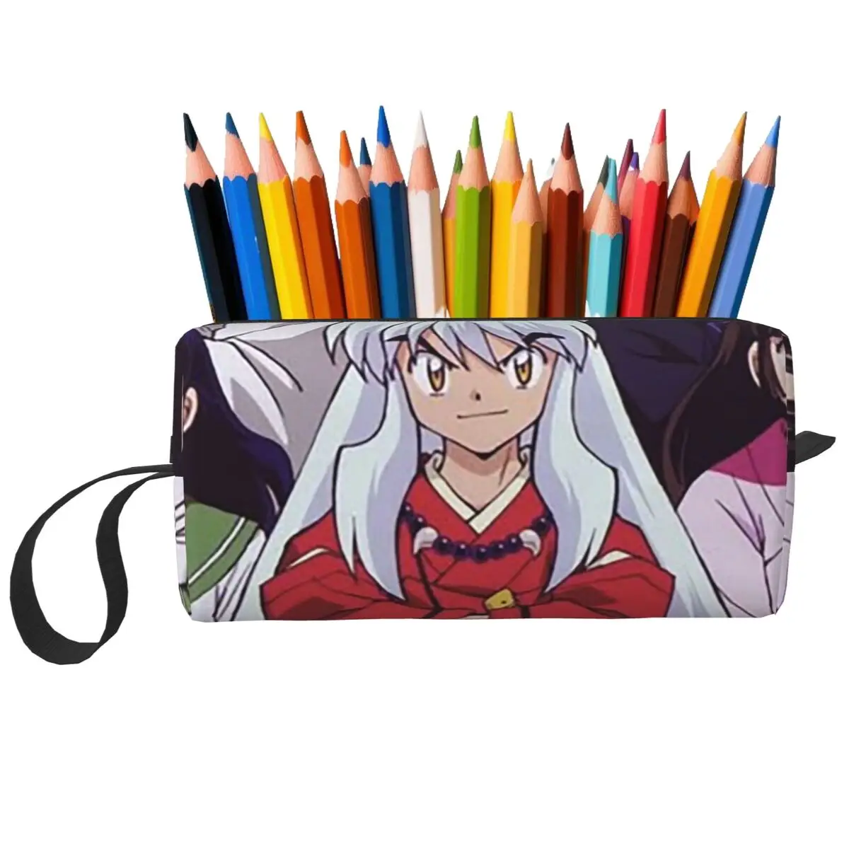 Manga Kimono Inuyasha Sesshomaru Federmäppchen für Jungen und Mädchen, Stiftbox, Bleistiftbeutel, Schreibwaren, Reise-Organizer für Damen