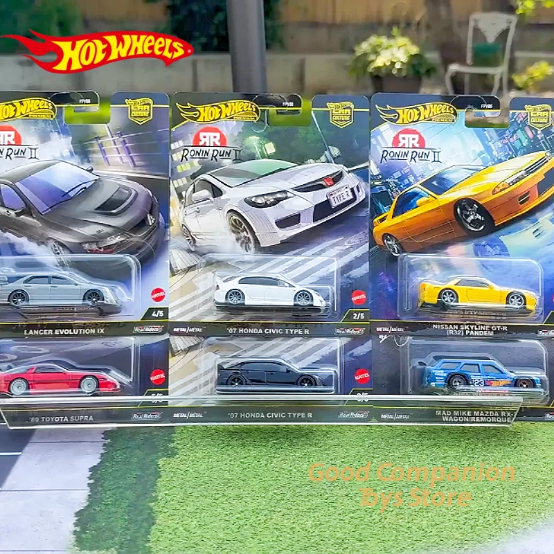 

В наличии 2025 Hot Wheels Premium 1/64 Car Culture Ronin Run 2 Gold Label Автомобиль Honda Mazda Nissan Toyota Fpy86 Литой под давлением автомобиль