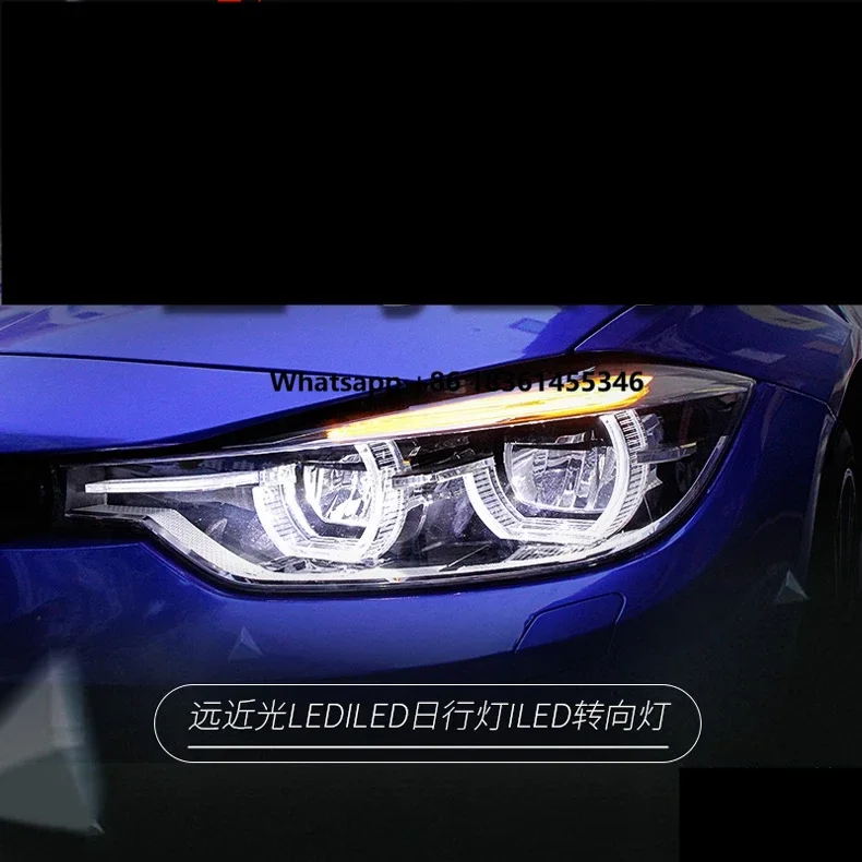 

Для BMW 3 серии F30 2013-15: комплект фар с дневными ходовыми огнями (DRL) и указателями поворота, пара.