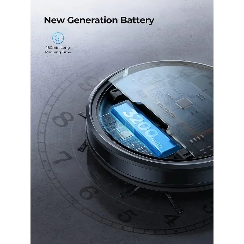 QWLaresar Robot Vacuums and Mop Combo,Max 4500Pa Suction,Evol 3 Robotic Vacuum Cleaner with Auto Carpet Boost,Self-Charging,Ap