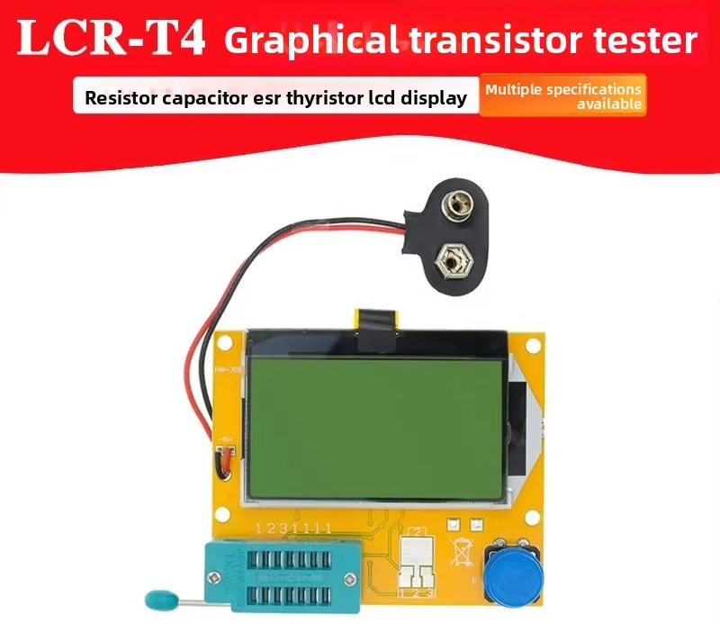 Top-Rated LCR-T4 Graphical Tester - All-in-One for Resistor Capacitor ESR Thyristor Detection