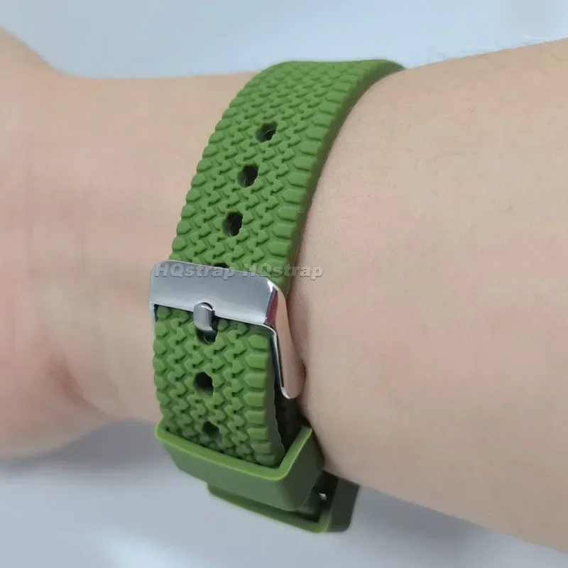 Ремешок силиконовый для наручных часов, резиновый цветной спортивный быстросъемный браслет для воды, 18 мм 20 мм 22 мм 24 мм