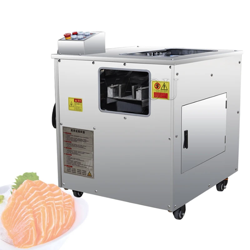 Commercial Fish Fillet Machine For Grass Carp Black Carp Liver Beef Belly Multi-function Electric Oblique Meat Slicing Machine