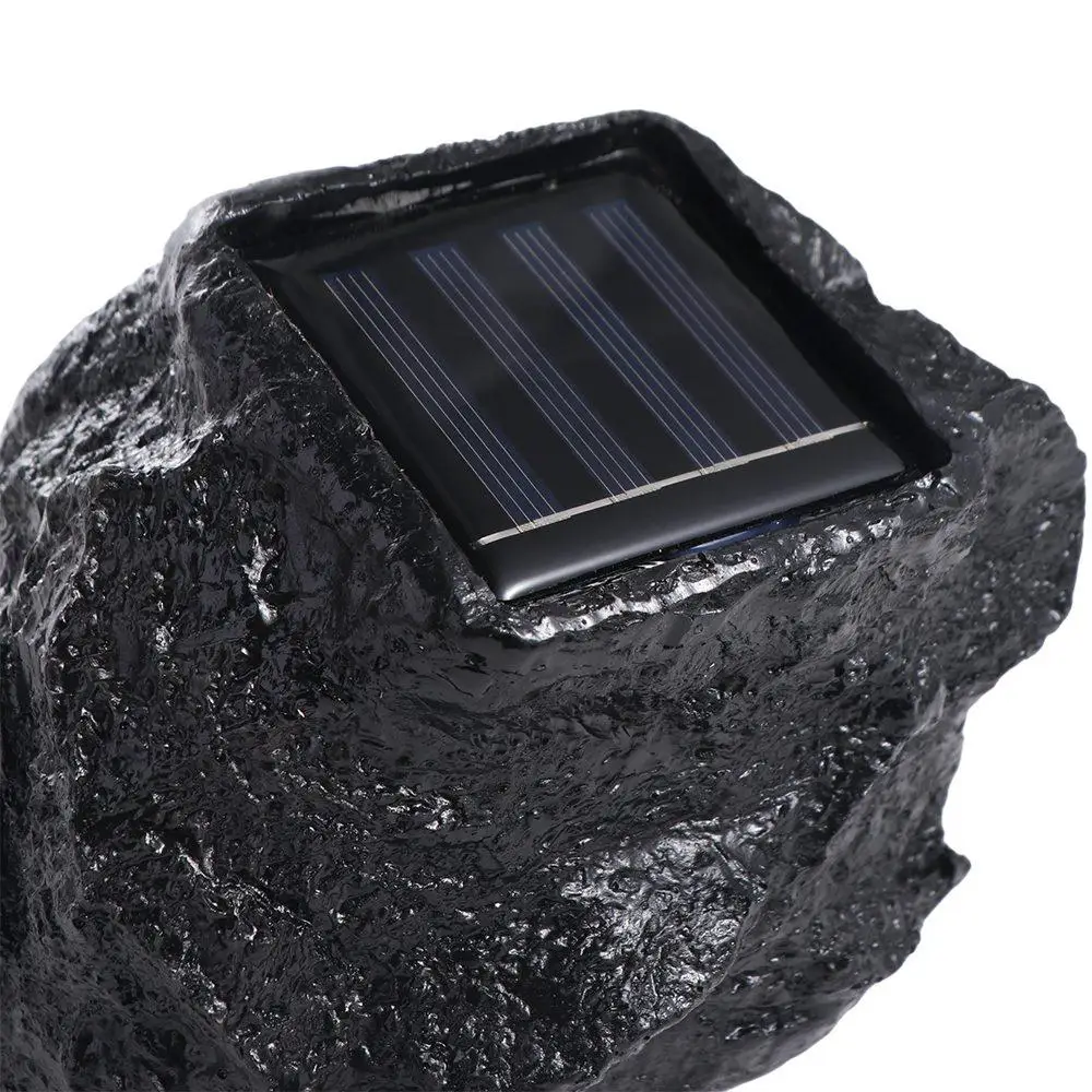 

White Light Spotlight Solar Stone Light Simulation Stone Waterproof Solar Rock Lamp Energy-Saving LED Lawn Lamp Courtyard