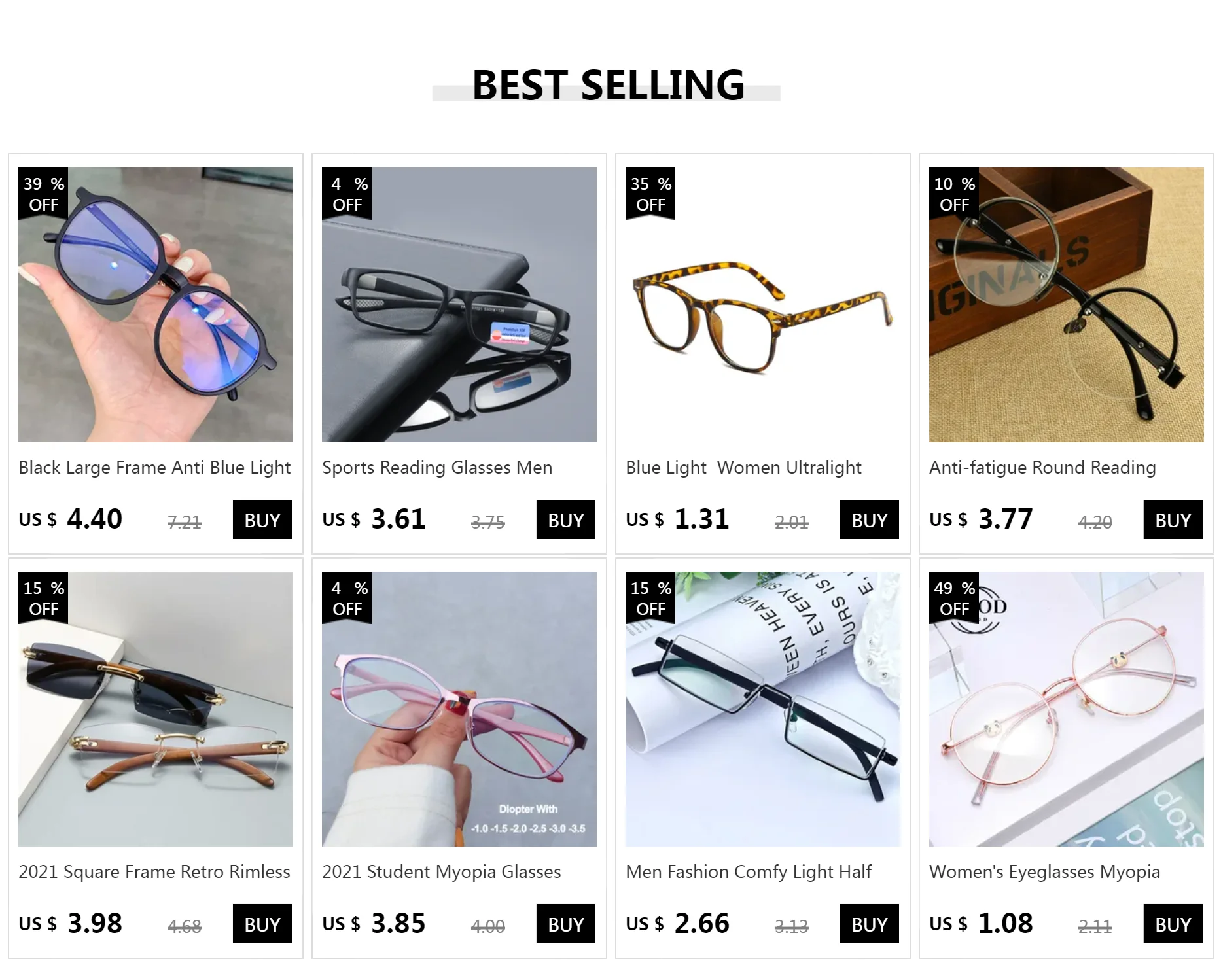 Retro Lesebrille Frauen Ultraleicht Ellipse Rahmen Herren Brille Blau Licht Gläser HD Presbyopie Brillen + 1,0 Bis + 4,0 – Detail 1