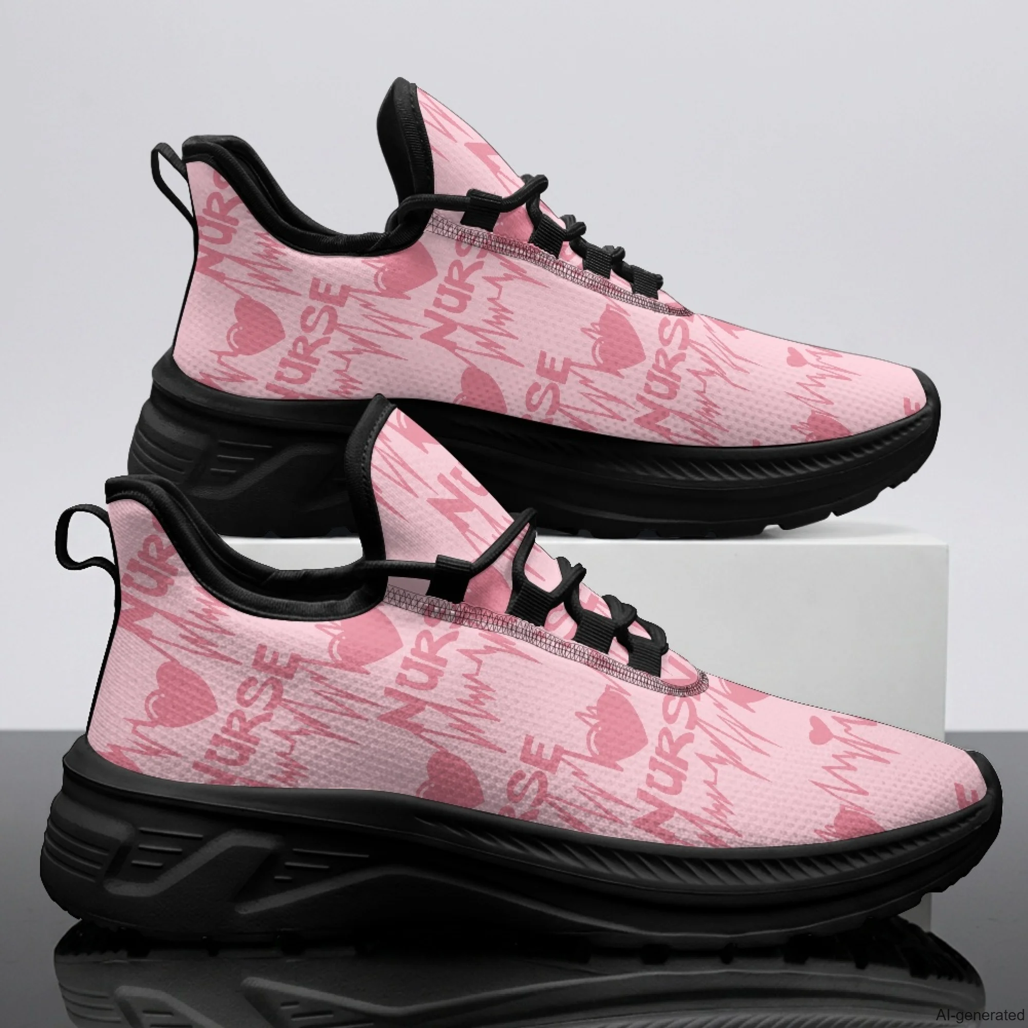 XIXIRIMIDO Womens Walking Shoes Nurse Shoes Nurse Sneakers Mens Gym Sports Casual Fashion Shoes Medical Pattern Shoes 35-48