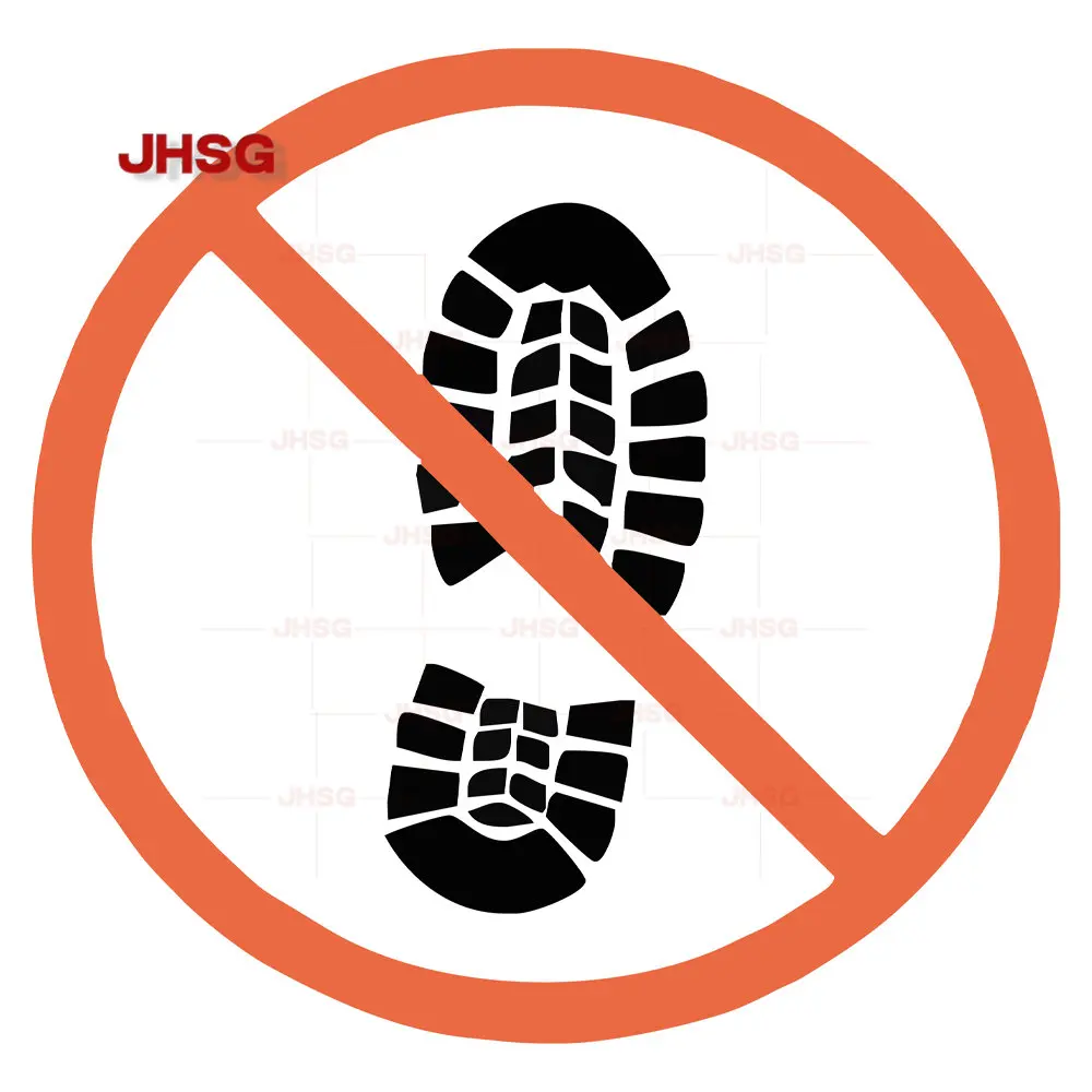 

1pc Is Not Allowed To Walk Here. Personalized Vinyl Waterproof PVC Decals, Stickers, Car Decals, Shoe Prints