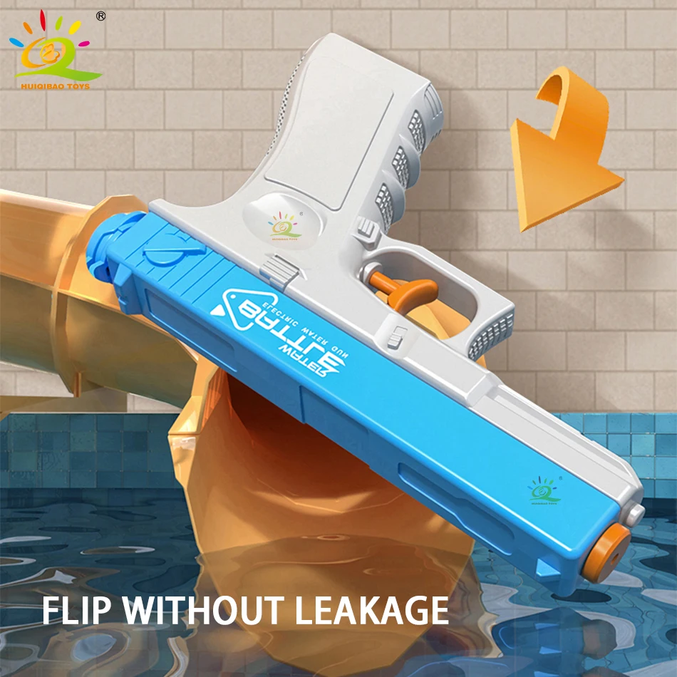 HUIQIBAO 2025 Water Gun Pistol Shooting Toy Automatic Summer Outdoor Play Water Sports Beach Toys For Boys Adults Gift