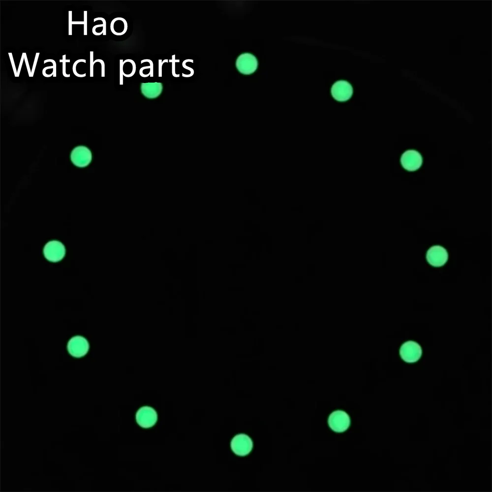 BLIGER 29mm 시계 다이얼 할로우 다이얼 링, NH70, NH71, NH72, 스켈레톤 무브먼트, 녹색 발광 플레이트, 시계 수리 액세서리