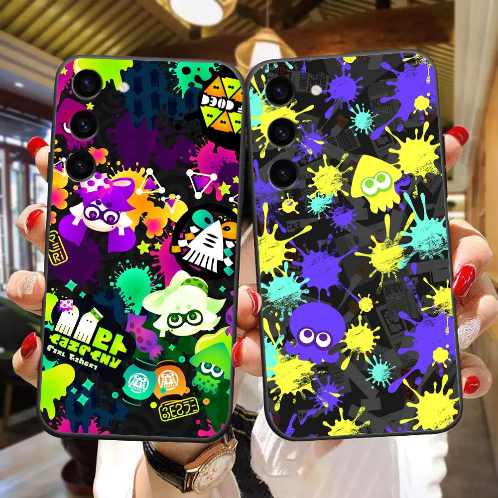 

HOT Game S-Splatoon Cover Phone Case For Samsung Galaxy S25 S24 S23 S22 S21 S20 FE S10 S9 ULTRA PLUS LITE TPU Case Shell Capa