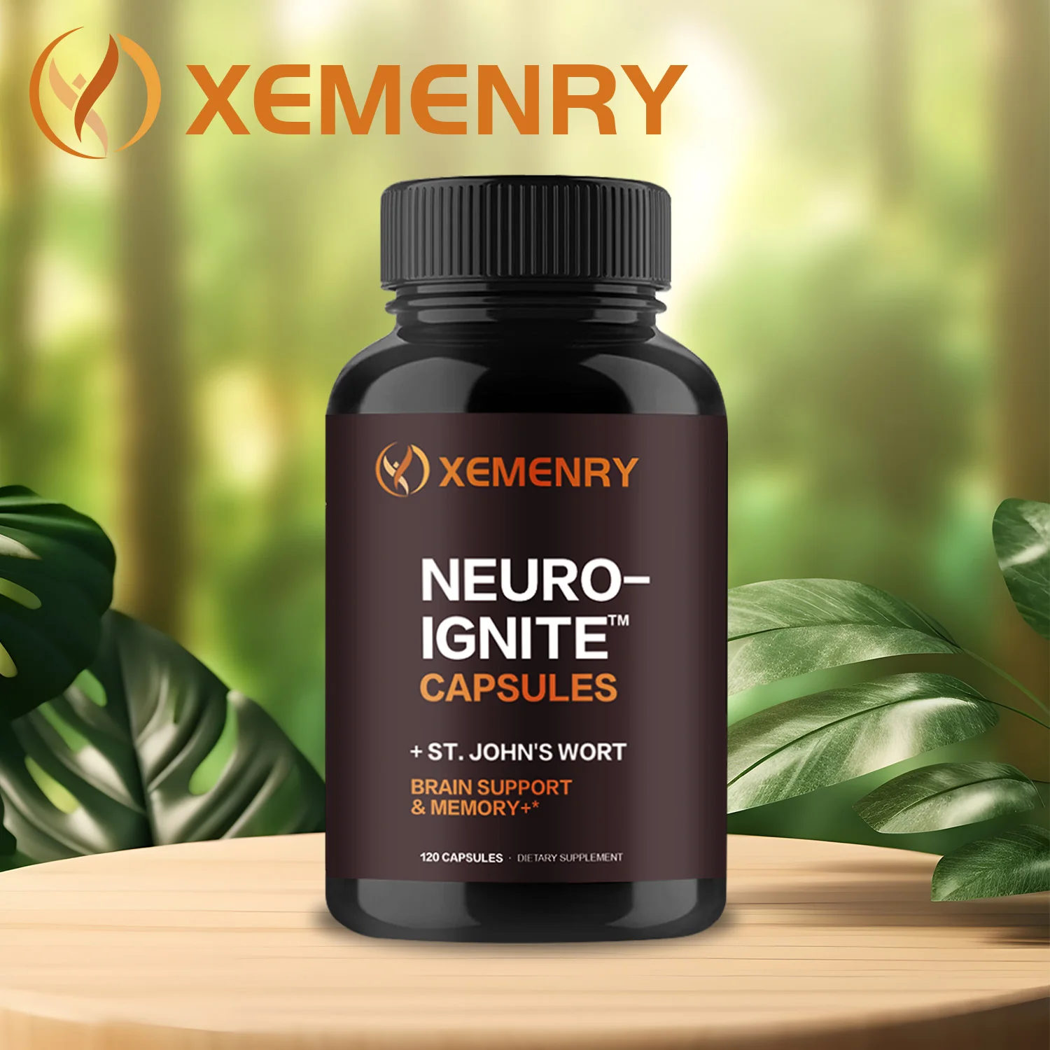 

Brain Supplement - Improve Memory, Focus and Clarity, Supports Cognitive Function, for Brain Health - 120 Capsules ﻿