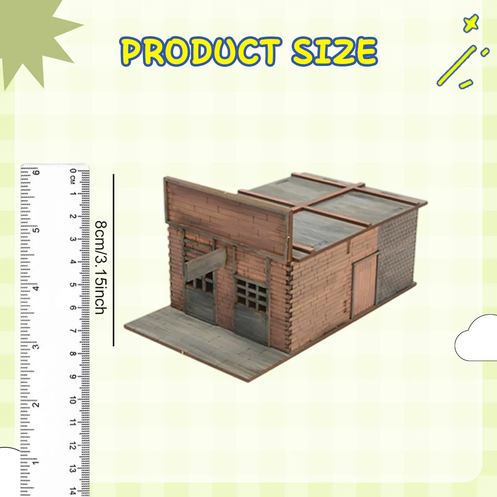 مجموعة نماذج بناء المدينة 1/72، ثلاثية الأبعاد للبالغين، ديوراما ذاتية الصنع، نموذج معماري لطاولة الرمل ذات المناظر الطبيعية الصغيرة