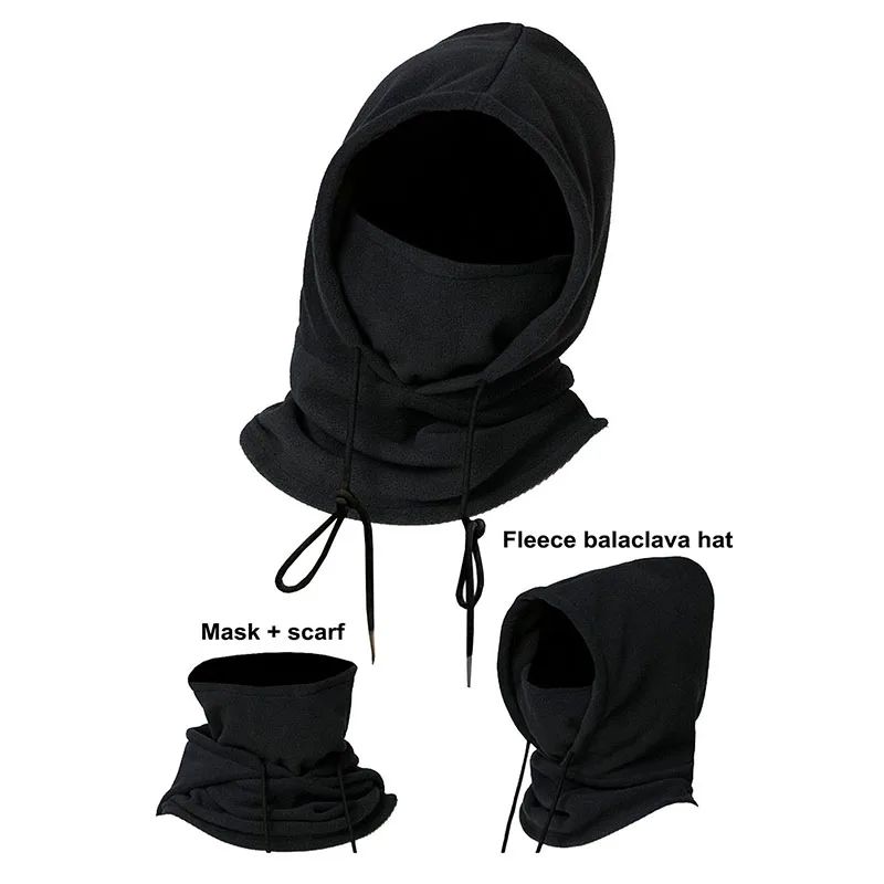 

Детская флисовая Балаклава, зимняя шапка с капюшоном, ветрозащитная, морозостойкая, детская шапка с маской, шарф, детская теплая шапка
