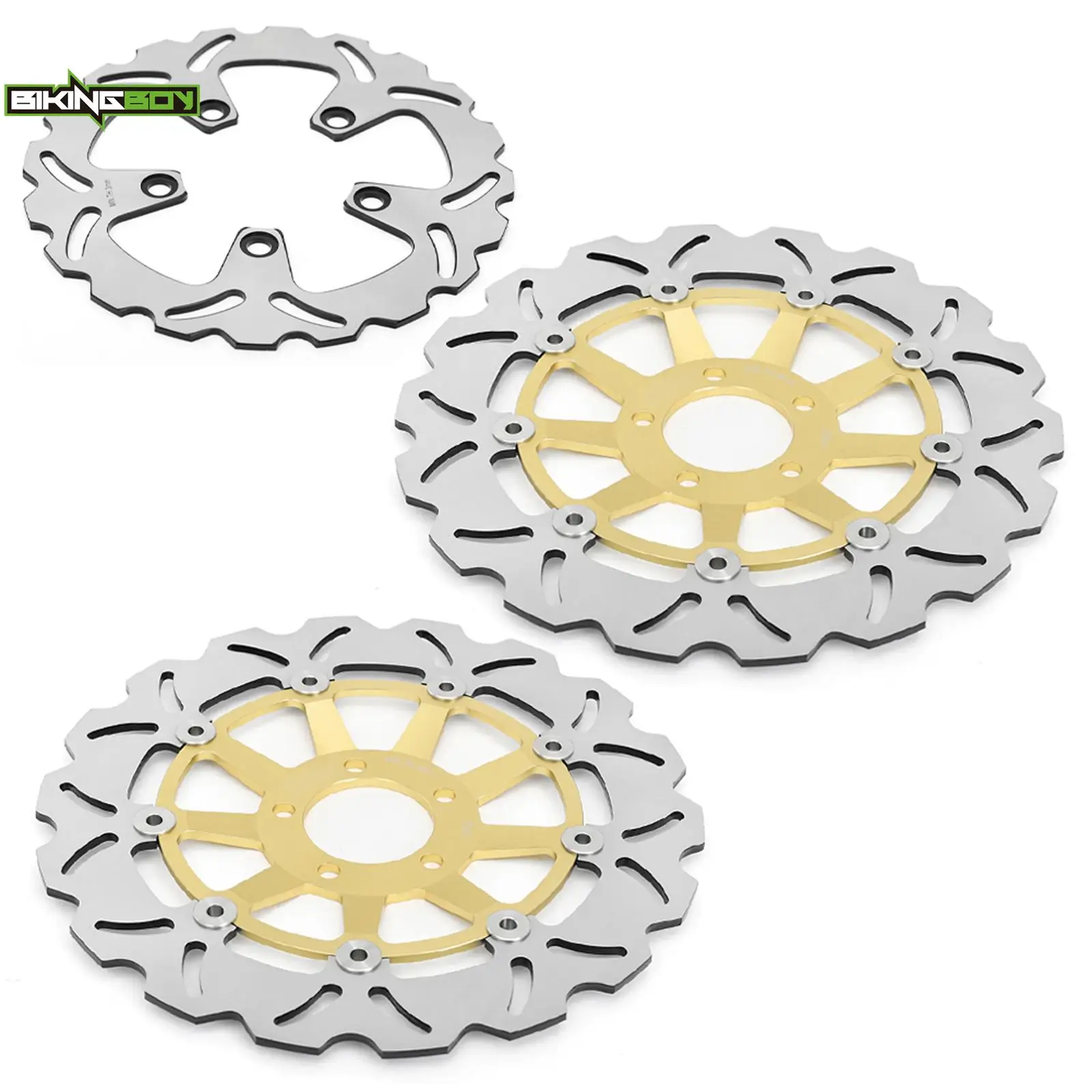 BIKINGBOY For Kawasaki ZXR750 Ninja 89 90 91 92 93 94 95 ZXR 750 R 1989 1990 Front Rear Brake Discs Disks Rotors 310mm 230mm Set