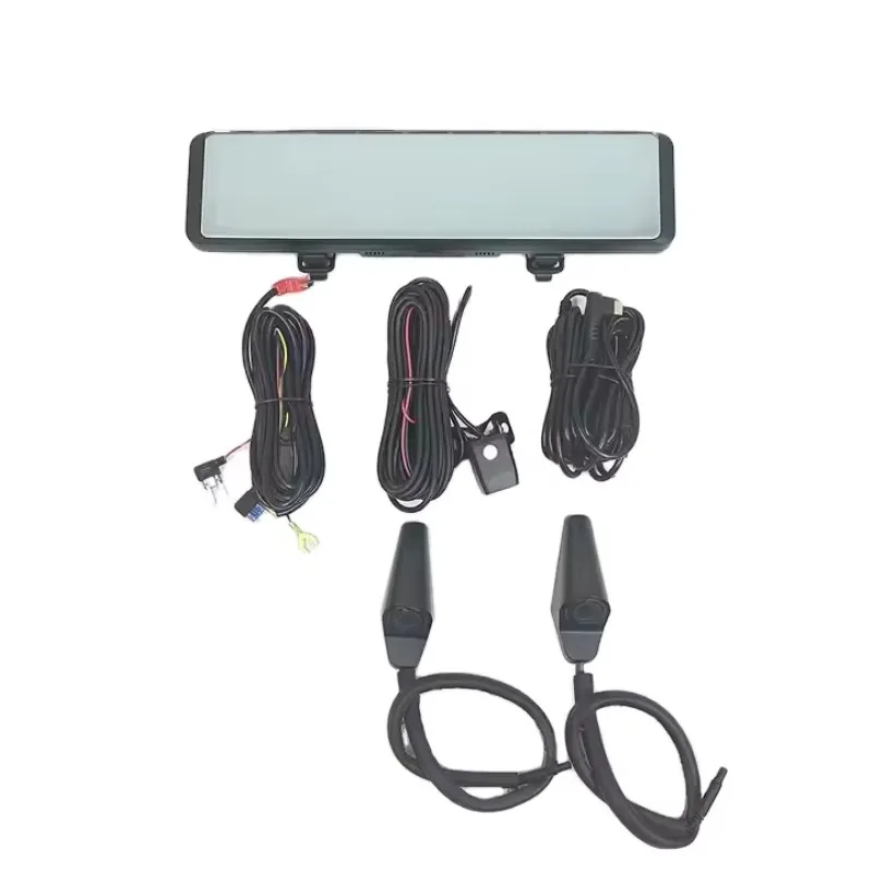 4. سجل 360 درجة العمياء تحذير BSD مرآة الرؤية الخلفية 12 بوصة شاشة لمس كاملة IPS داش كام ADAS عدسة مزدوجة 1 سنة للسيارات #5