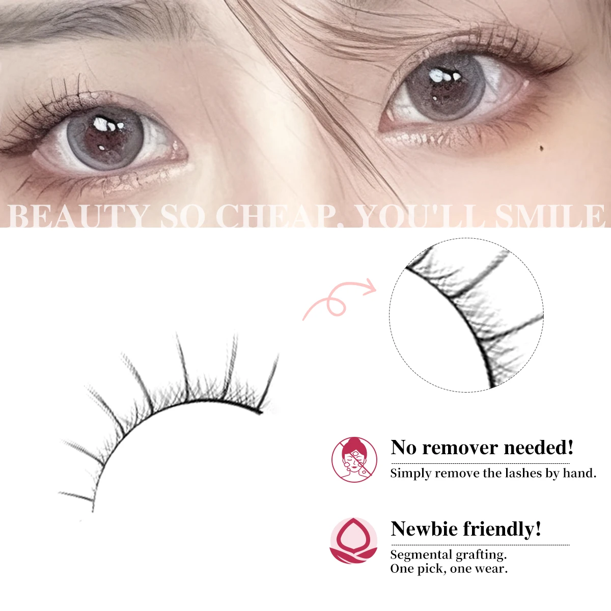 5 أزواج رموش أنيمي مانغا لينة الطبيعية طويلة الرموش الصناعية Wispy قطاع جلدة لمظهر ماكياج العين الدرامية