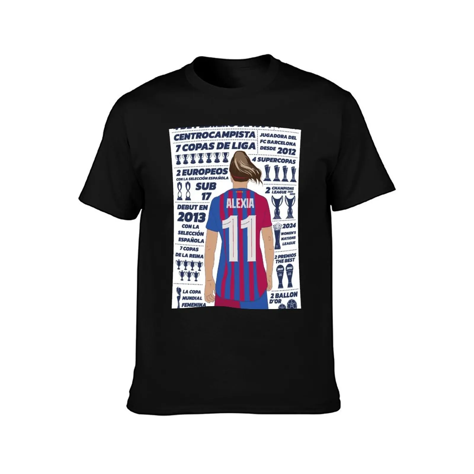 Achievements Alexia Putellas T-Shirt Summer Casual Loose T-Shirt