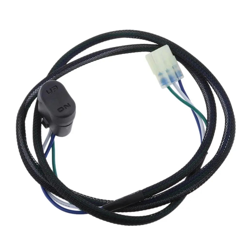 Outboard Motor Trim Tilt Switch Assembly Black Durable Plug and Play for Honda 35370-ZW5-U02 Replacement