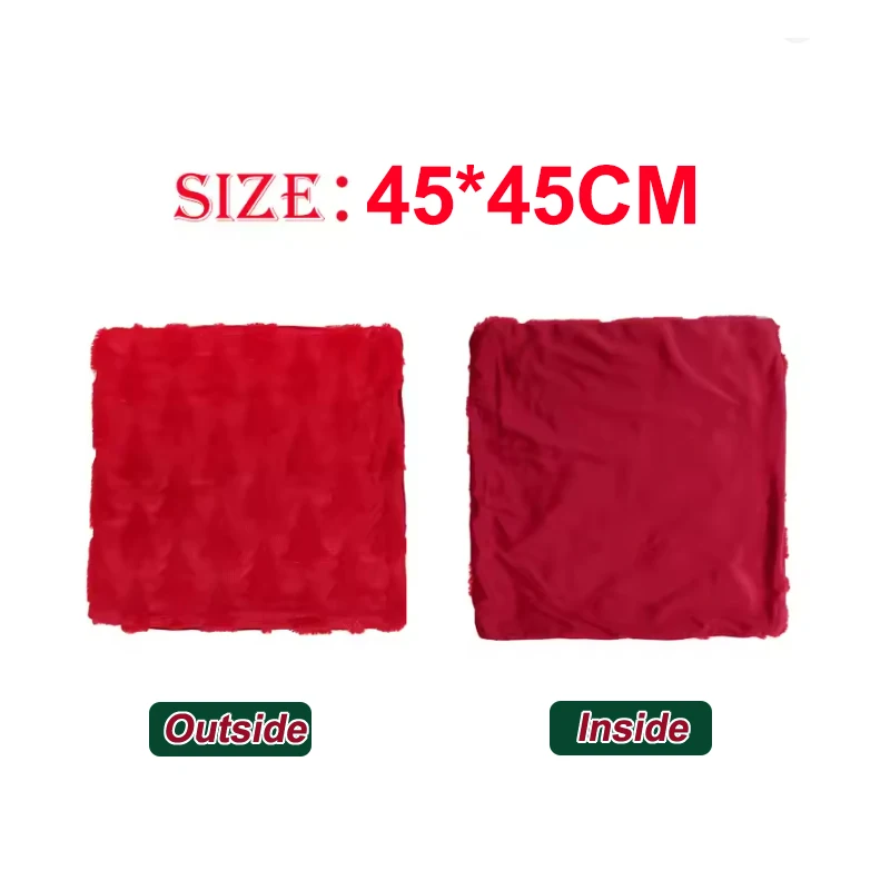 عيد الميلاد وسادة للديكور يغطي التطريز غطاء الوسادة الأريكة وسادة القضية ل أريكة عطلة المهرجانات الشتاء ديكور المنزل #6