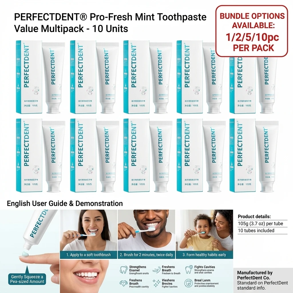 105g Marine Probiotic Toothpaste Ocean Mint Flavor - Fluoride Free Whitening Teeth Oral Freshness Stain Removal