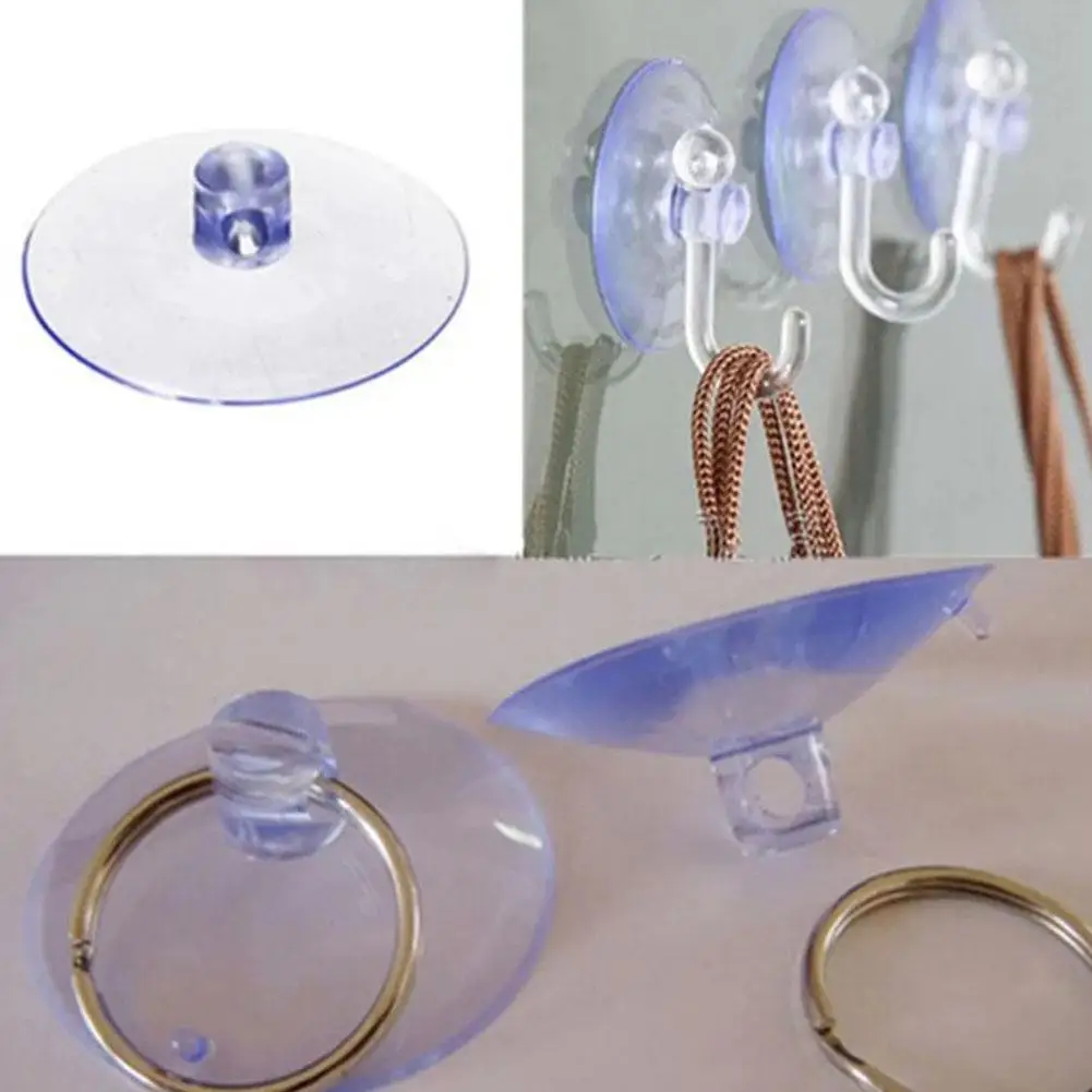 Transparent Sucker Without Hook Or Vacuum Sucker Sucker Hook Glass Sucker Hook Strong Adhesive Hook Sizes Vary For Easy Use