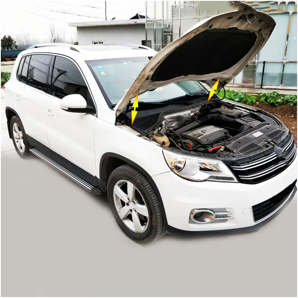 Car Hood Lift Support Spring Shock Bracket Strut Bar Hydraulic Rod for VW Tiguan MK1 2007-2017