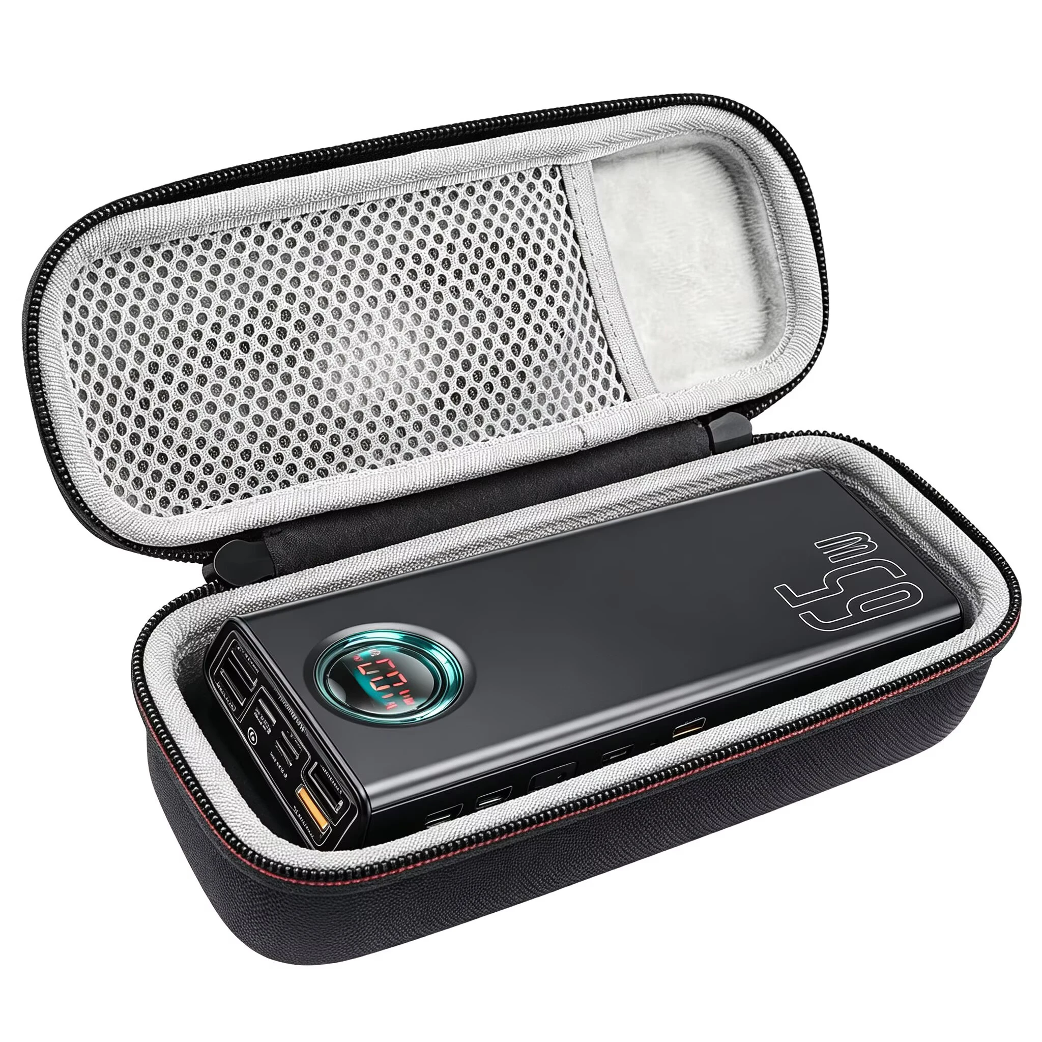 

Hard Carrying EVA Case for Retevis B63S RT622 RT86 RT3S H777D RA89 Travel Storage Box for Baseus 30000mAh Power Bank 65W