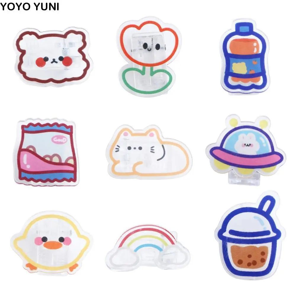 منظم الموثق كليب القرطاسية المدرسية الكرتون صفحة حامل ورقة كليب مشبك شفاف الموثق كليب وجبات خفيفة مشبك للغلق بإحكام