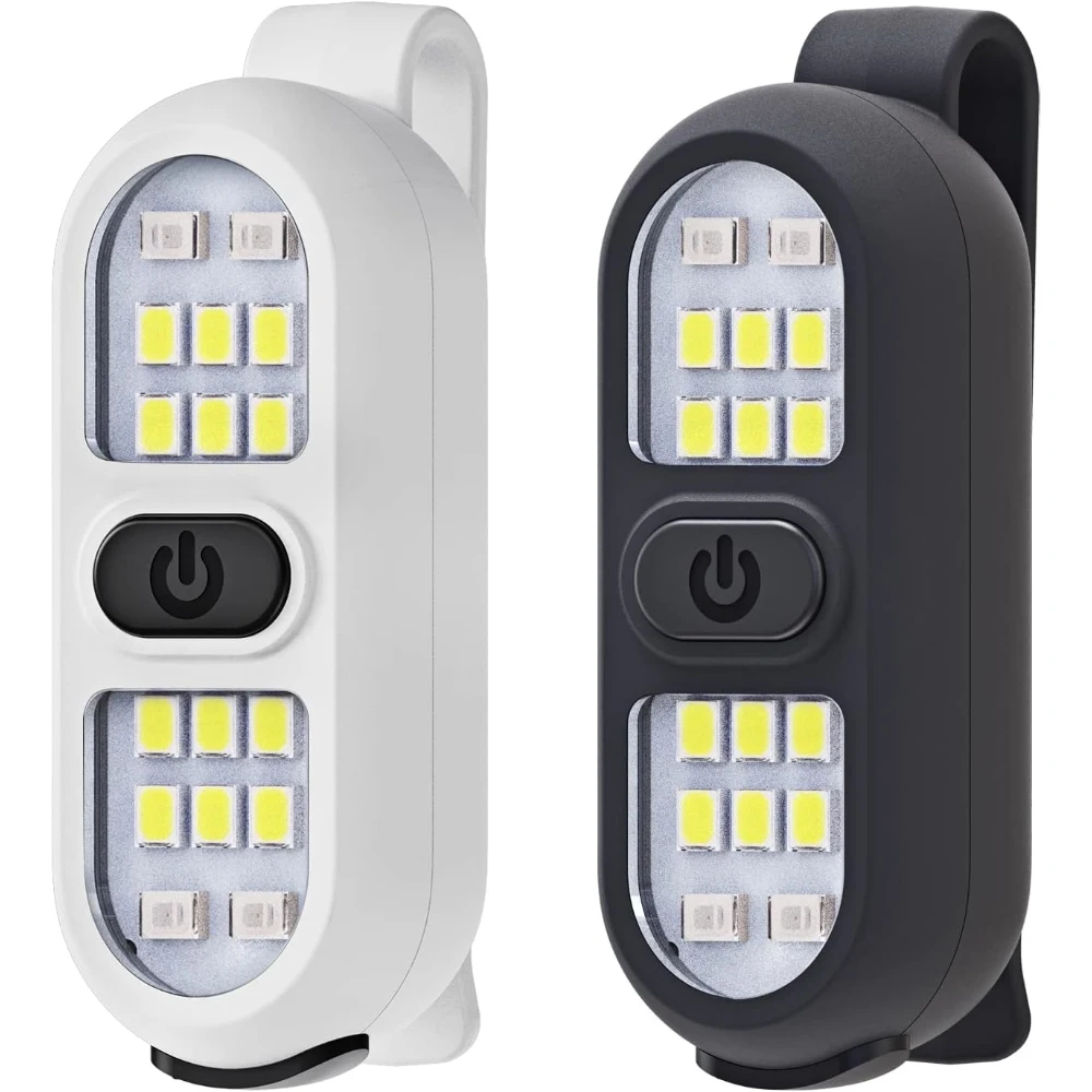 

Фонарик на клипсе: светодиодный фонарь мощностью 450 люмен с функцией подзарядки и несколькими режимами работы — безопасный фонарь для использования без помощи рук при беге, езде на велосипеде и других мероприятиях.