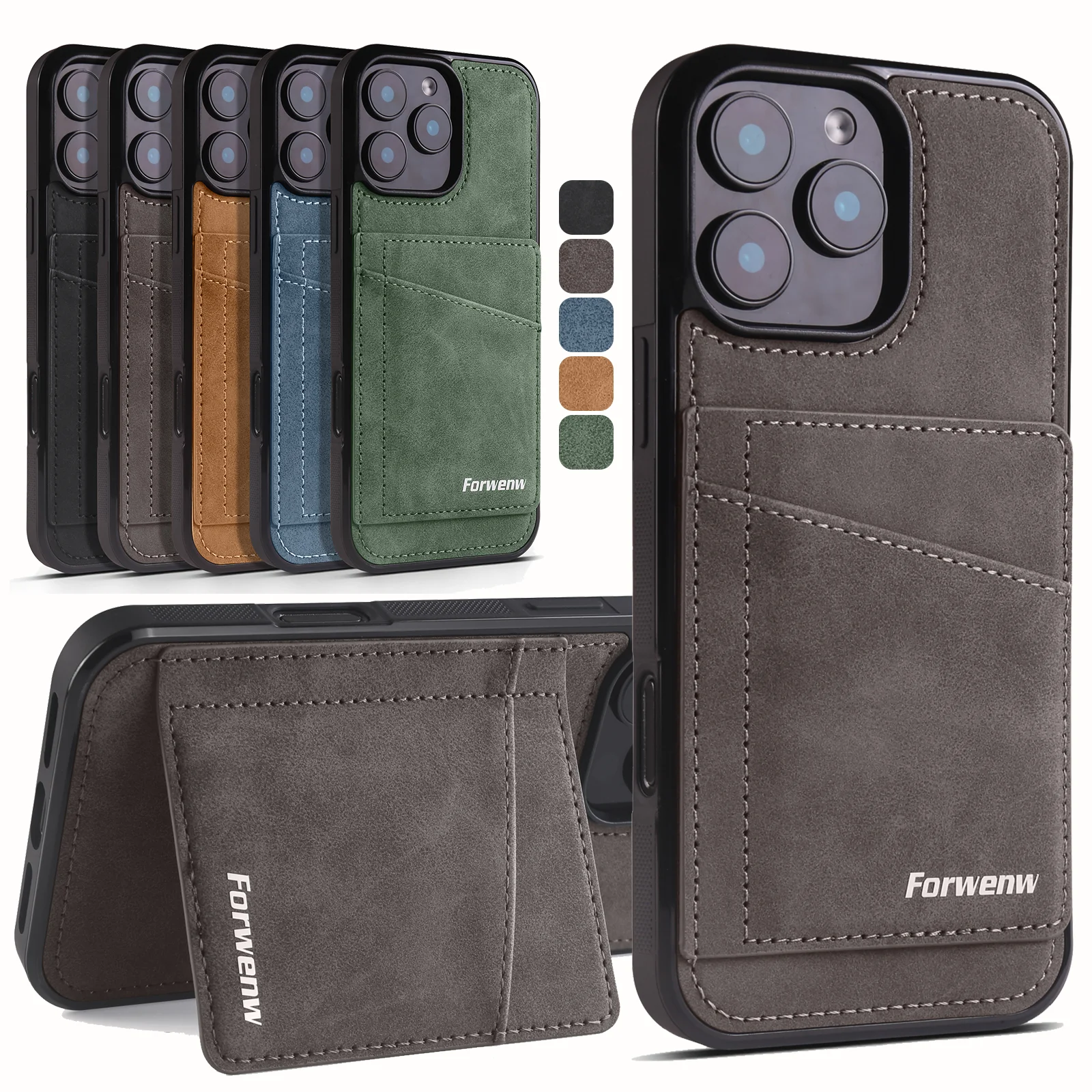 Etui Premium z Ekskluzywnej Skóry Biznesowej na iPhone’a 17 16 15 14 13 12 11 Pro Max Plus 17Air 16e 13Mini z…