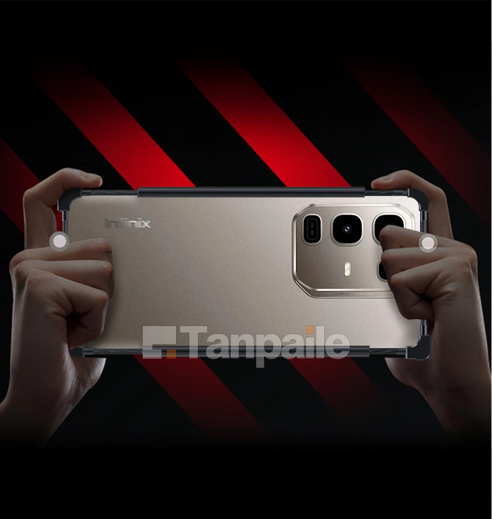 Bordo paraurti in metallo alluminio per Infinix Note 50 Pro+ 50X Custodia con telaio di bloccaggio antiurto