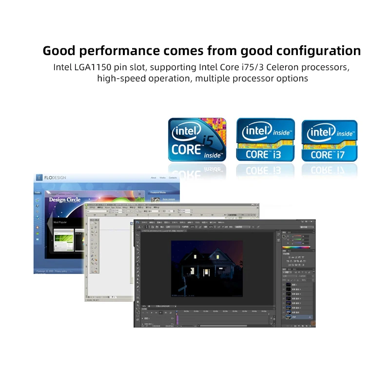 

IPC-208B industrial computer i3i5i7 industrial computer 2U rack mounted server i3-4170 CPU/4G memory/500G hard drive