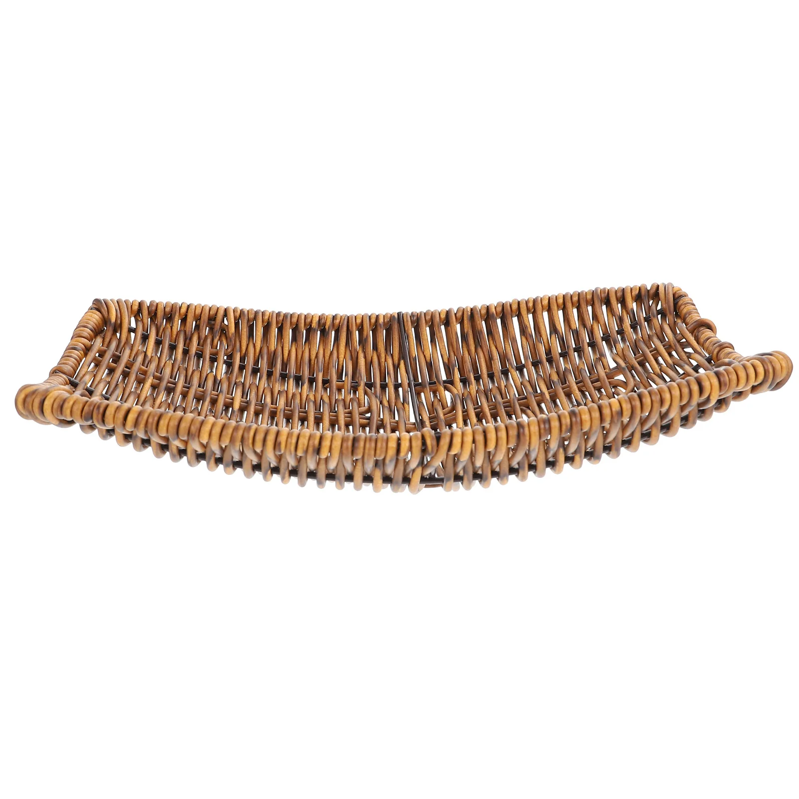 

Multipurpose Woven Storage Basket Large Plastic Iron Fruit Vegetable Kitchen Snack Organizer Basket Home