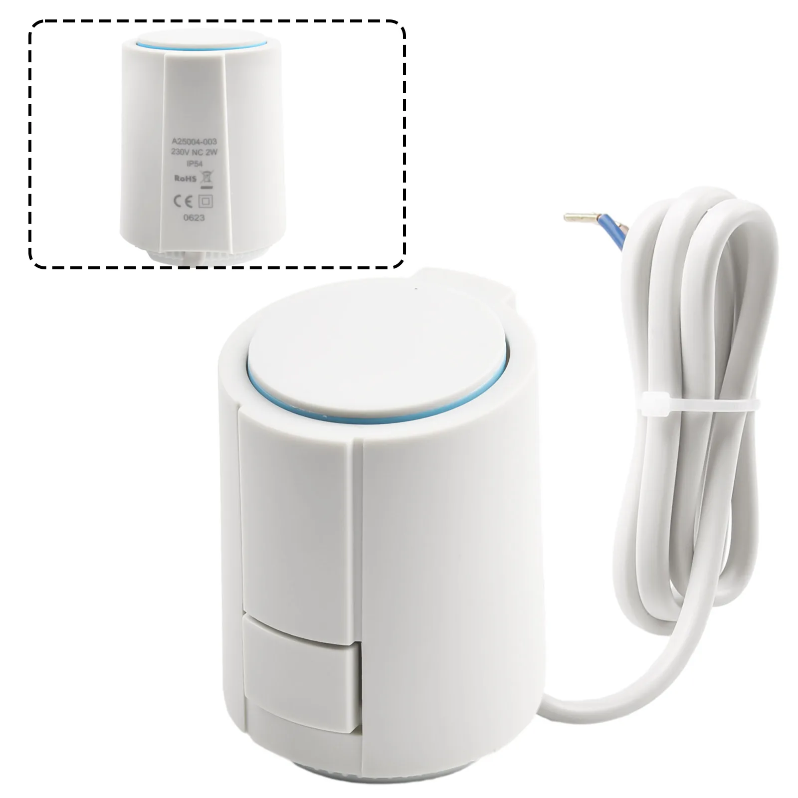 Actuator Electrothermal Actuator -25℃~60℃ 0℃-60℃ 2W 50/60Hz 8.5cm AC 220V IP54 Light Gray M30 * 1.5 for durable