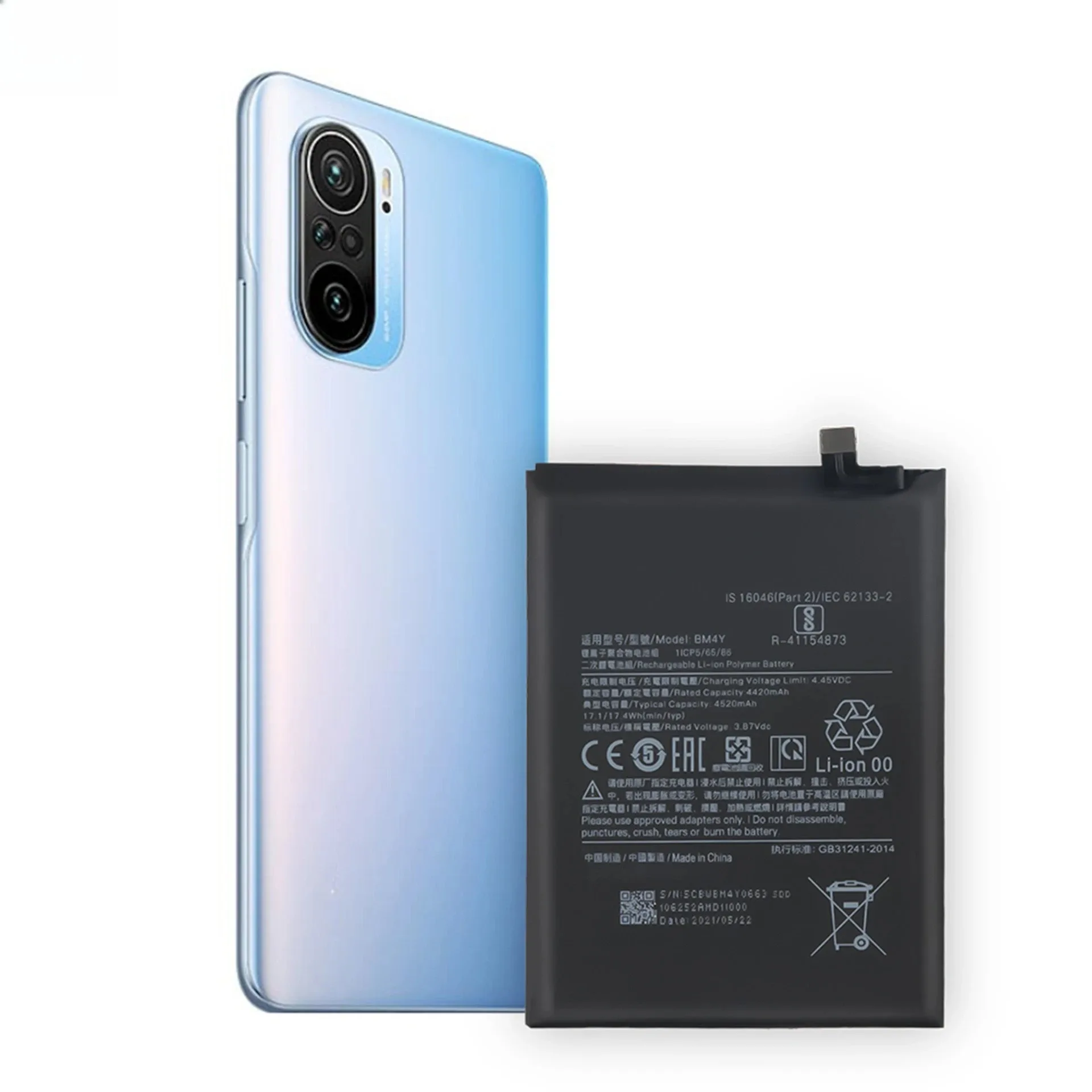 Brand New BM4Y 3.87V 4520mAh Replacement Battery for Xiaomi Poco F3 for Redmi K40 Pro K40pro Mobile Phone Batteries