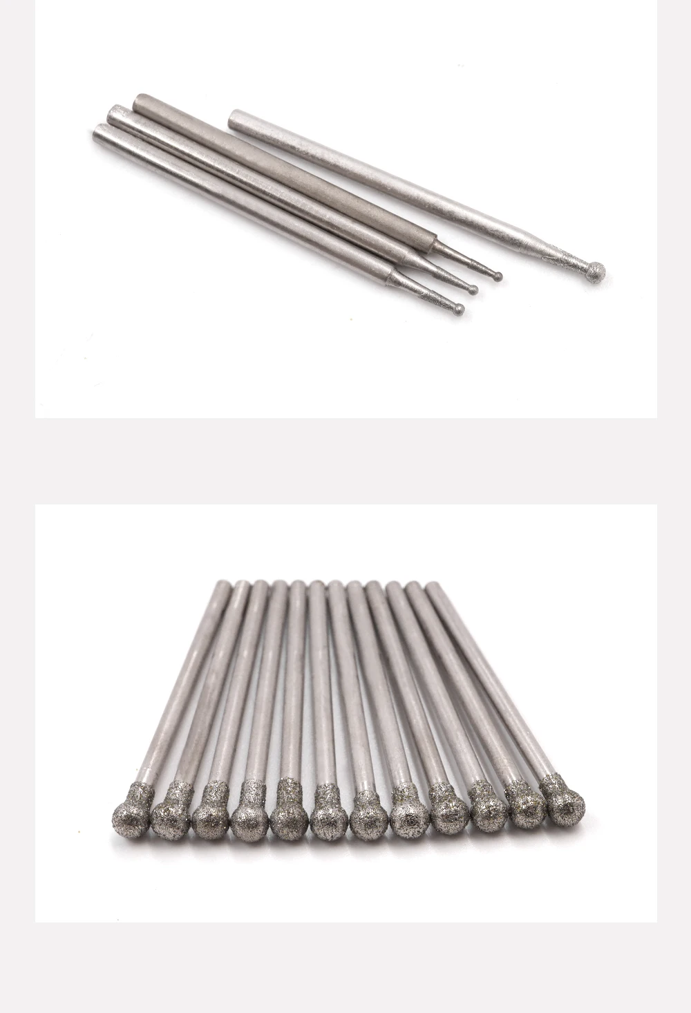 Professionelle Präzisions-Diamantschleifbits - 3mm Schaft Rotationswerkzeug-Zubehör zum Schnitzen, Polieren & Gravieren – Detail 7
