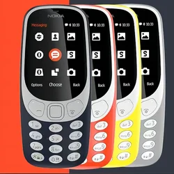 Teléfono Móvil 3310 original para ancianos, teclado de modo dual, función de red para estudiantes, garantía gratuita de por vida