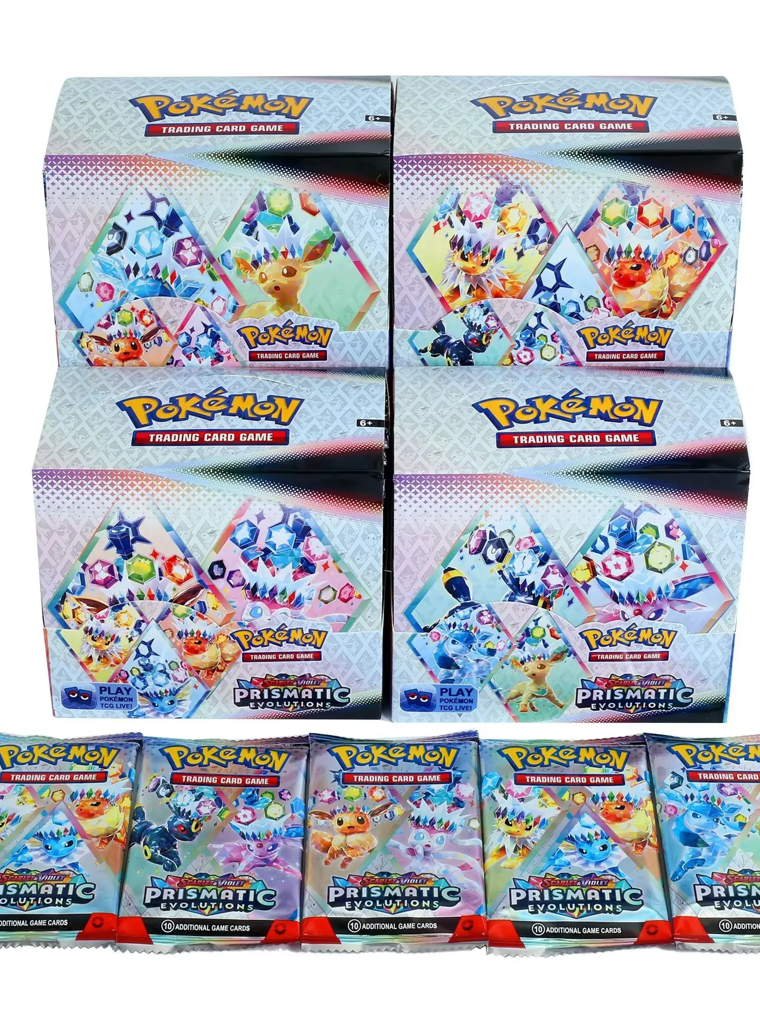 360 Stuks Pokemon Bestemd Rivalen Prismatische Evolutions Kaart Stellar Crown 151 Ultra Prisma Engels Booster Battle Transactie Geschenken - afbeelding 2