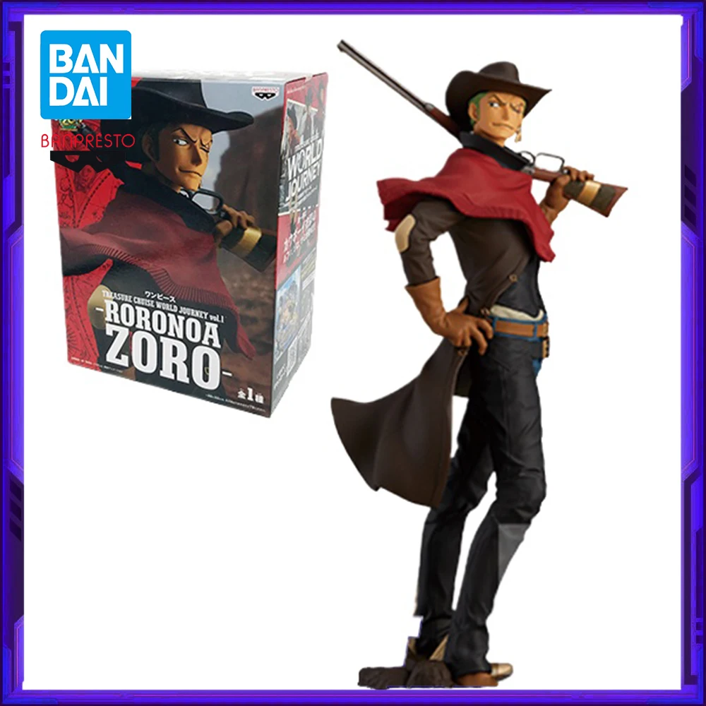 Tersedia Bandai Original Banpresto ONE PIECE Roronoa Zoro Anime Action Figure Model Mainan
